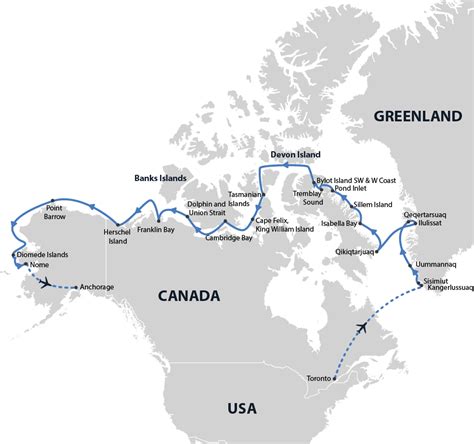 Northwest Passage World Map