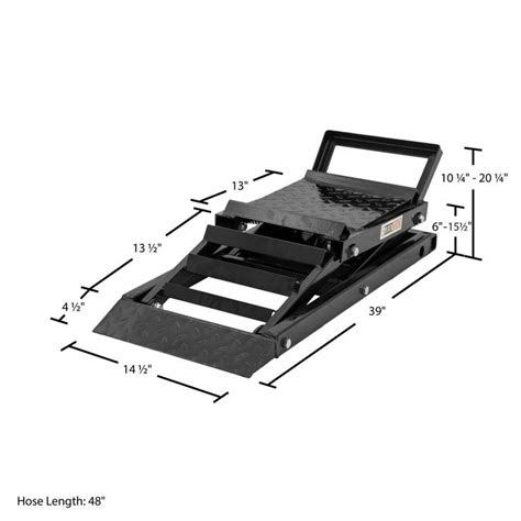 Black Widow Hydraulic Car Lift with Ramp | Hydraulic car lift ...