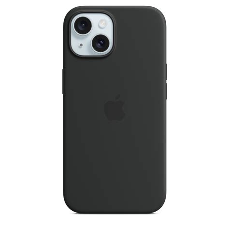 iPhone 15 Silicone Case with MagSafe - Black - Apple