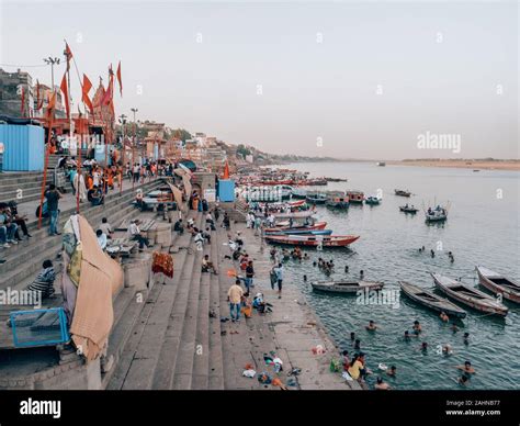 Varanasi Ghats in India Stock Photo - Alamy