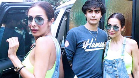 Malaika Arora spotted with son Arhaan after lunch