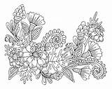 Premium Vector  Coloring Page Bouquet Of Flowers Thin line Art Floral sketch template