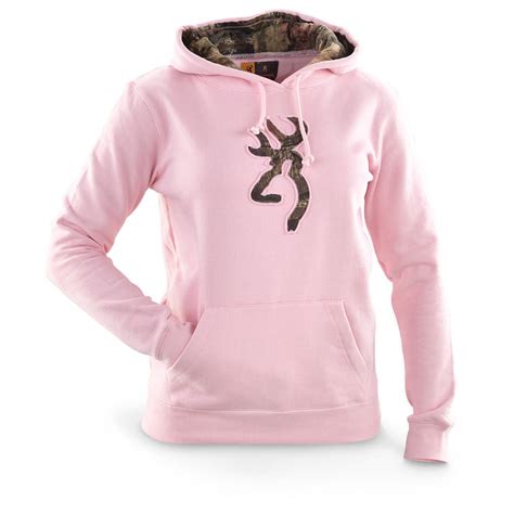 Women's Browning® Camo Buckmark Hooded Sweatshirt - 593810, Sweatshirts & Hoodies at 365 Outdoor ...