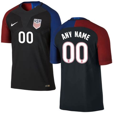 Customized Away Authentic Men's Jersey 2016 USA Soccer Team | Usa soccer team, Us soccer, Soccer ...