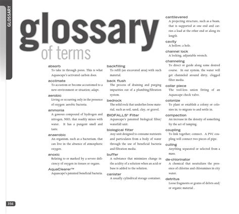 Glossary by Aquascape Inc. - Issuu