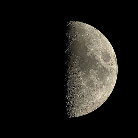 First Quarter Moon Photograph by Eckhard Slawik