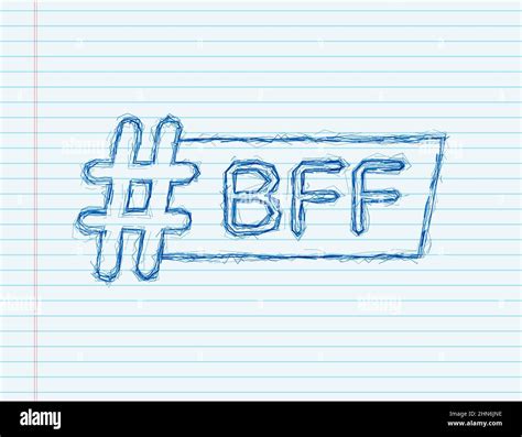 sketch icon with red bff for concept design. Vector design. Vector logo Stock Vector Image & Art ...