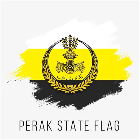 Premium Vector | Malaysia State Perak Vector Flag Design Template Perak ...