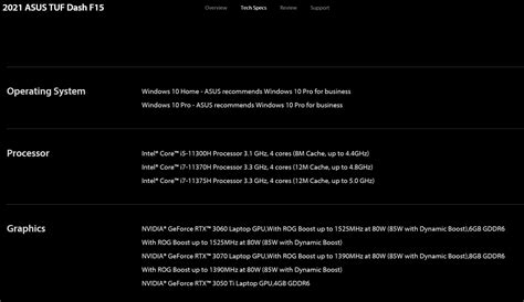 ASUS Accidently Lists Unreleased NVIDIA GeForce RTX 3050 Ti Mobility ...