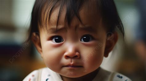 Cute Baby Looks At You With A Sad Face Background, Childs Crying Face Looking At Camera, Hd ...