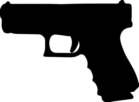 Download Pistol Silhouette Png Download - Glock 19 Nra Blue PNG Image ...