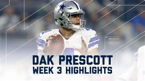 Dak Prescott Highlights | Bears vs. Cowboys | NFL Week 3 Player Highlights - YouTube