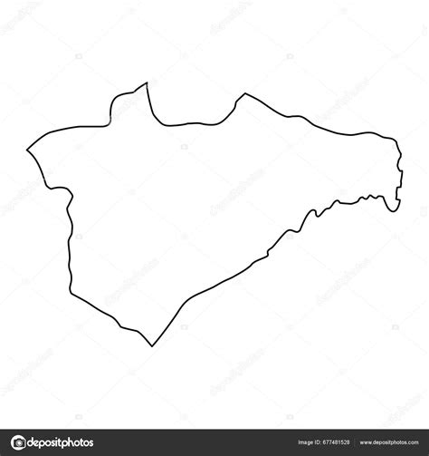 Jerusalem District Map Administrative Division Israel Stock Vector by ...