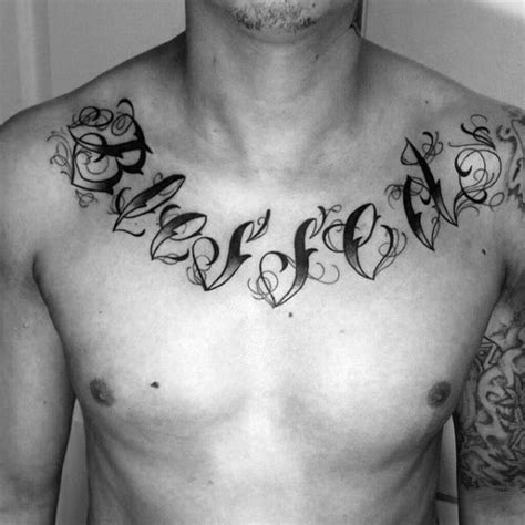 60 Blessed Tattoos For Men - Biblical Lettering Design Ideas