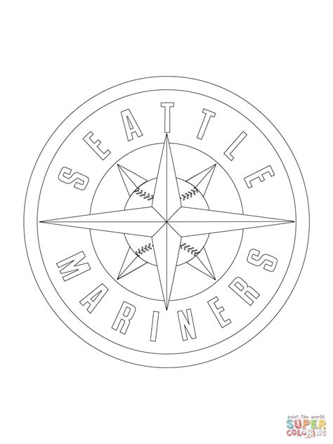 Seattle Mariners Logo Black And White - Diysus