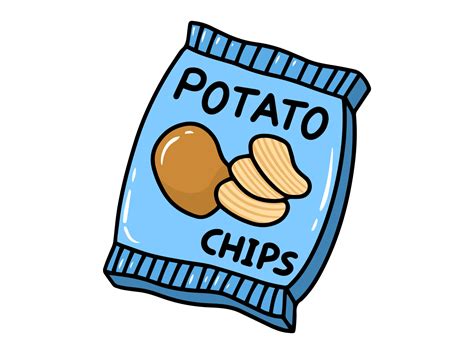 Potato Chips Clip Art Illustration 24277007 Vector Art at Vecteezy