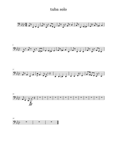 Buckeye battle cry – The Ohio State University Marching Band tuba solo Sheet music for Piano ...