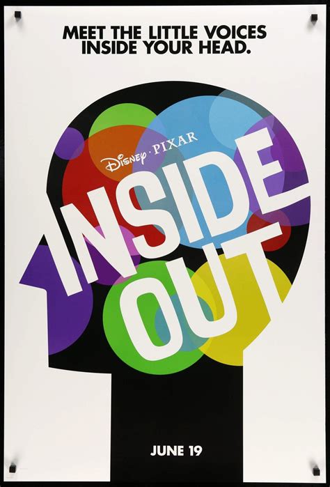 Inside Out (2015) | Inside out poster, Inside out, Movie poster project