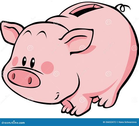 Cartoon Piggy Bank Stock Photography - Image: 26652472