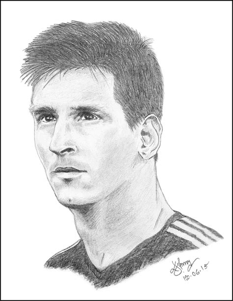 Messi Sketch Easy at PaintingValley.com | Explore collection of Messi ...