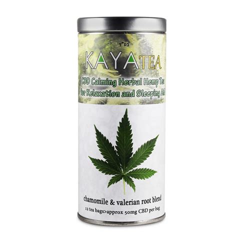 Calming Herbal CBD Tea with Valerian root And Chamomile - KayaVax - Purity Over All