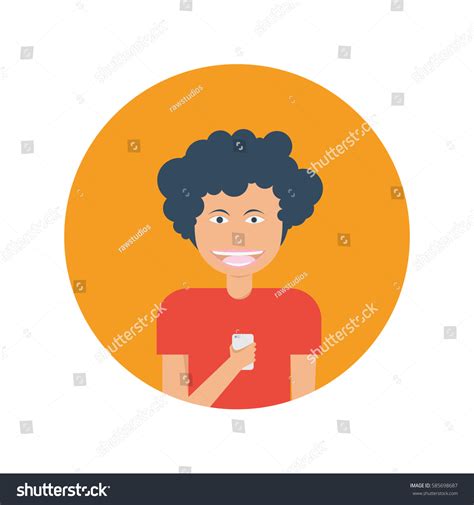 Girl Phone Icon Vector Illustration Stock Vector (Royalty Free ...