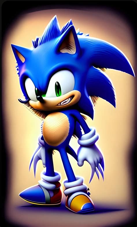 ArtStation - Sonic the hedgehog AI art!