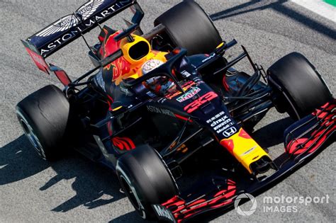 Max Verstappen, Red Bull Racing RB16 at Barcelona February testing I High-Res Professional ...