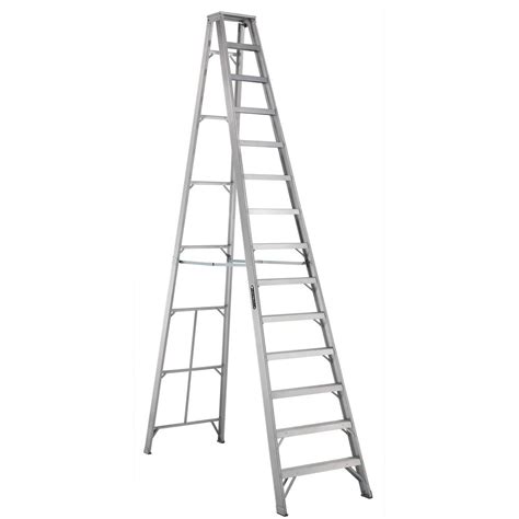 Louisville Ladder 14 ft. Aluminum Step Ladder with 300 lbs. Load ...