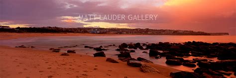 Maroubra Beach Sunset Images, Panoramic Landscape Photos