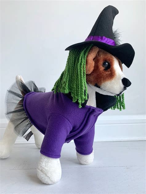 Witch costume Dog halloween costume Dog witch costume by | Etsy