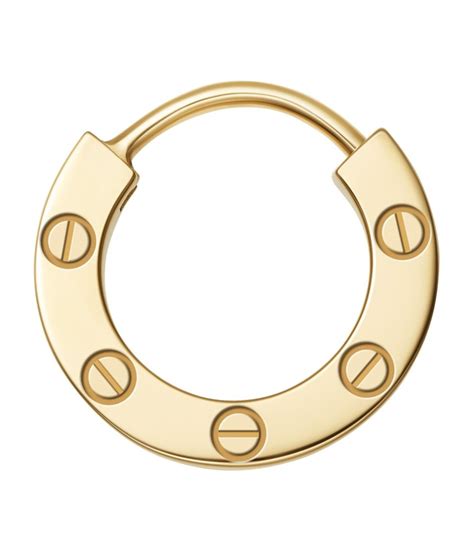 Cartier Yellow Gold Love Single Hoop Earring | Harrods UK