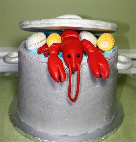 Lobster Cake made by my mom! Wedding Cake Decorations, Wedding Cakes, Dessert Cupcakes, Cupcake ...