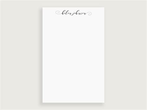 Personalized Stationery for Her Name Notepad Letter Writing - Etsy