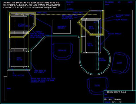 Studio furniture layout