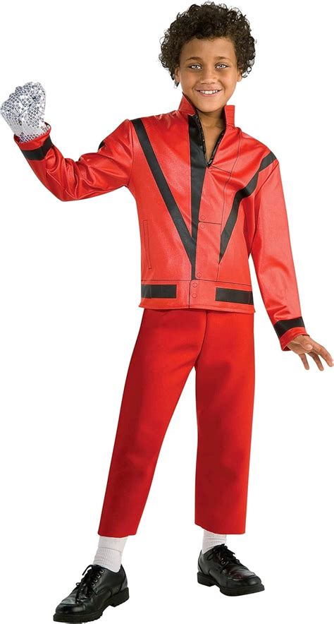 Rubies Costume 884242_M Co Michael Jackson Costume, Child's Thriller Red Jacket Costume: Amazon ...