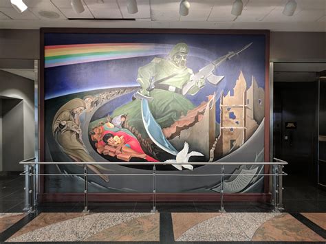 This mural at Denver international airport. : r/mildlyinteresting