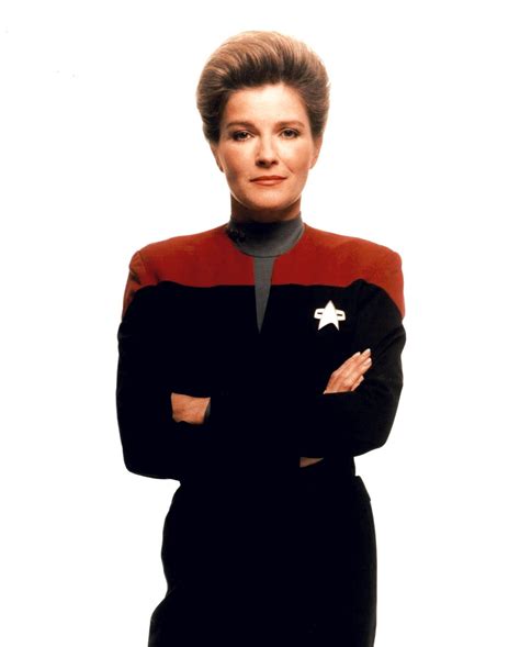 Captain Kathryn Janeway of the Federation Starship Voyager. Favorite drink: Coffee, black Note ...