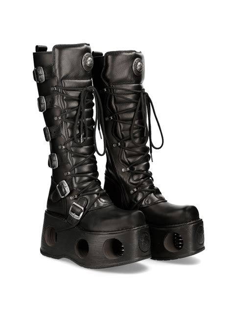 NEW ROCK Gothic Style High Platform Boots with Buckles