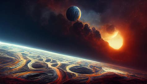 Premium Photo | Destruction of planets concept art illustration background image