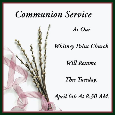 Communion Service – April 6th – Catholic Community of St. Stephen's – St. Patrick's