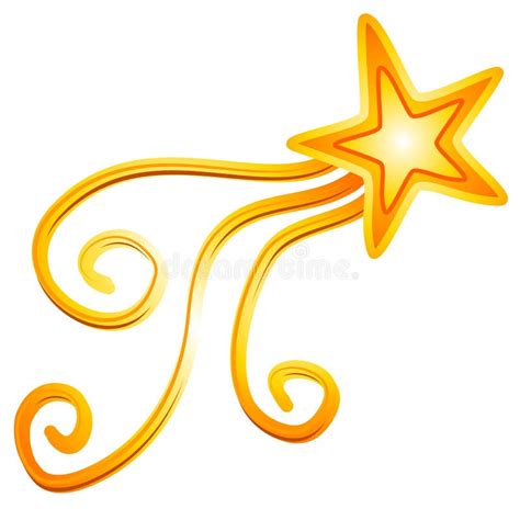 Gold Yellow Shooting Star 2 Royalty Free Stock Images - Image: 2776039