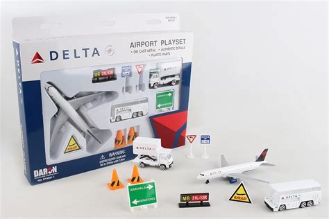 Amazon.com: Delta Airlines 12 Piece Playset (Color of the content may ...