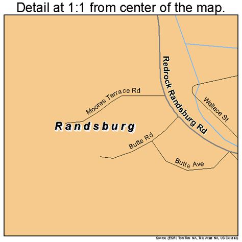 Randsburg California Street Map 0659668