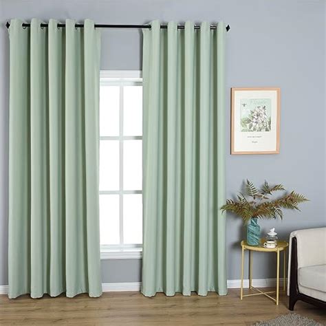 Dreaming Casa Blackout Curtain Thermal Insulated Bedroom Curtains Ring Top Solid Curtains for ...