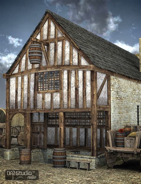 Medieval Merchants House | Daz 3D