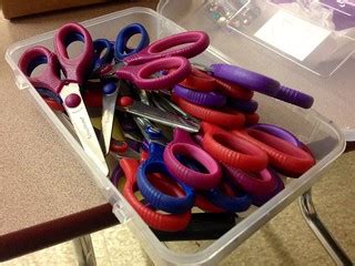 Red Purple Handle Craft Scissors Grand Rapids Montessori S… | Flickr