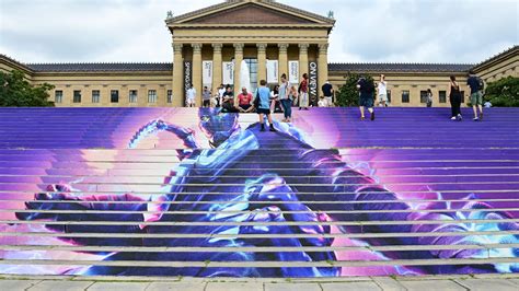 This Philly museum's staircase is now an ad for a new superhero movie - Axios Philadelphia