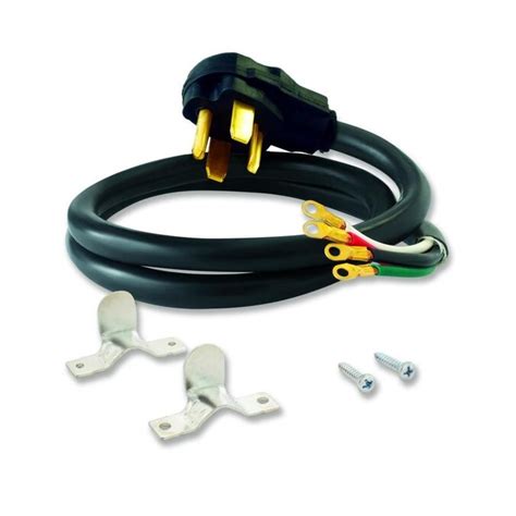 EASTMAN 6-ft 4-Prong Black Range Appliance Power Cord in the Appliance Power Cords department at ...