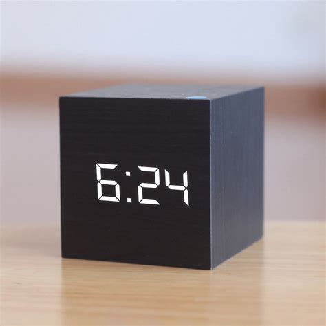 BUY Cube Alarm Clock ON SALE NOW! - Wooden Earth